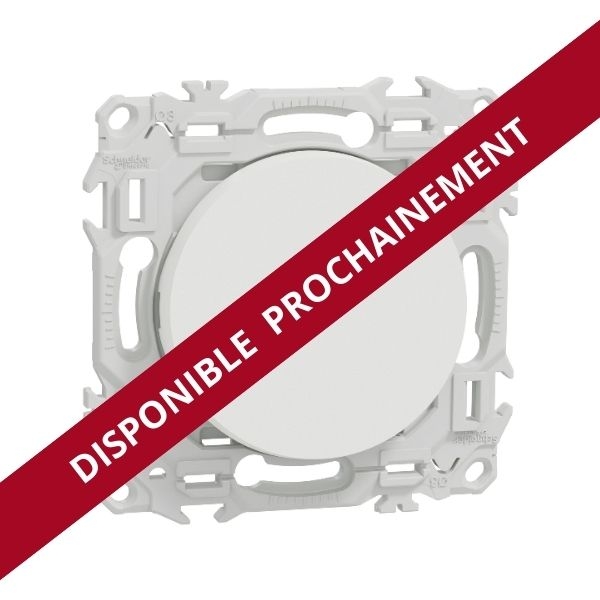 Schneider - Odace 2025 - va-et-vient ou poussoir - 10AX - blanc craie - Réf : S920204