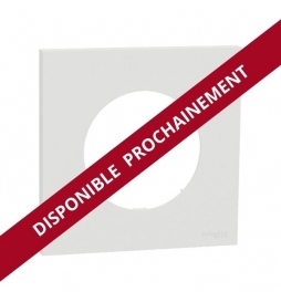 Schneider - Odace 2025 - plaque de finition 1 poste - couleur Blanc craie - Réf : S920702