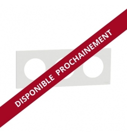 Schneider - Odace 2025 - plaque de finition 3 postes - couleur Blanc craie - Réf : S920706