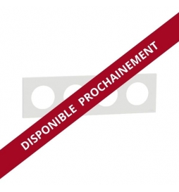 Schneider - Odace 2025 - plaque de finition 4 postes - couleur Blanc craie - Réf : S920708