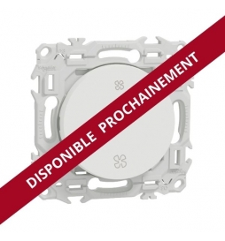 Schneider - Odace 2025 - interrupteur ou poussoir VMC 2 vitesses - 10AX - blanc craie - Réf : S920233