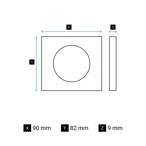 Legrand - Céliane 2024 - Plaque de finition Blanc Relief - 1 poste - Réf : CP0601