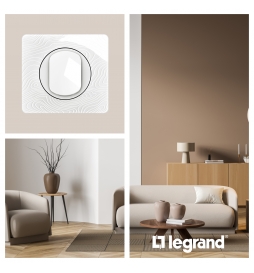 Legrand - Céliane 2024 - Plaque de finition Blanc Relief - 1 poste - Réf : CP0601