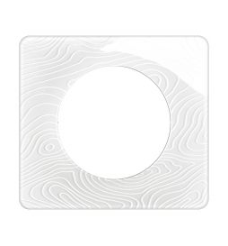Legrand - Céliane 2024 - Plaque de finition Blanc Relief - 1 poste - Réf : CP0601