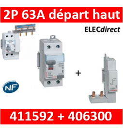 LEGRAND - Interrupteur Différentiel 2P - 63A - 30ma Type HPI