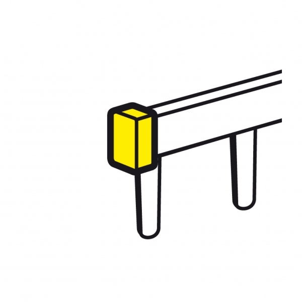 Legrand - Capot d'extrémités pour peignes HX3 - Réf : 404989