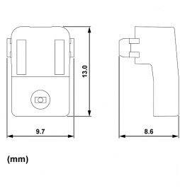 Schneider - Odace 2025 - LED verte 1,5mA 250V à câbler - lumineux/témoin - forte luminosité - Réf : S989292