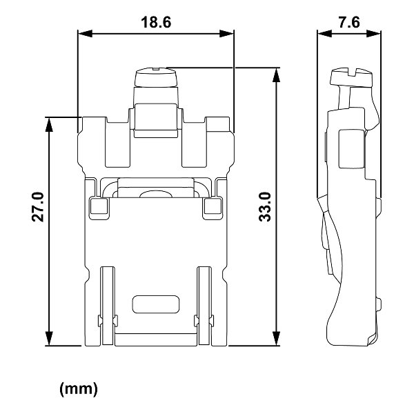 Schneider - Odace 2025 - sachet de 20 griffes courtes - boîtes 30/40 mm - Réf : S989690