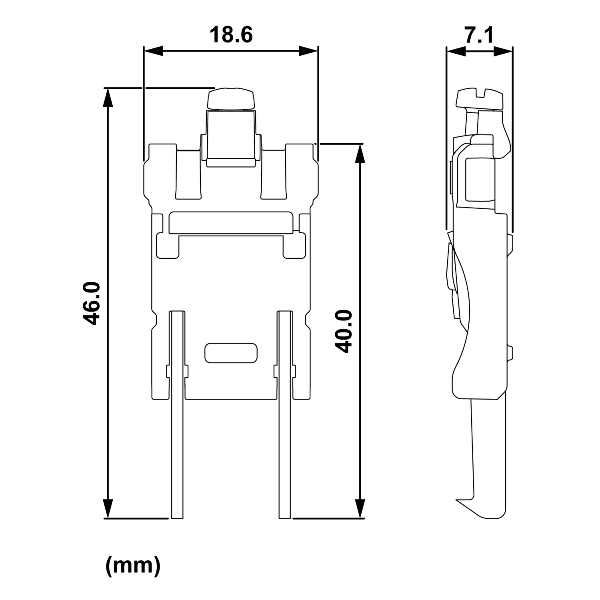 Schneider - Odace 2025 - sachet de 20 griffes longues - boîtes 50/60 mm - Réf : S989691