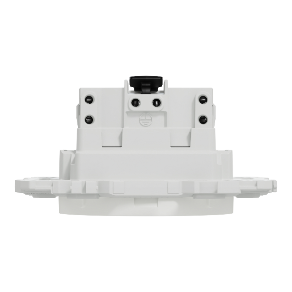 Schneider - Odace 2025 - prise 2P+T rénovation à puits - 4 bornes auto par pôle - blanc craie - Réf : S920049