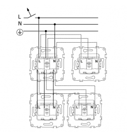 Schneider - Odace 2025 - prise 2P+T rénovation à puits - 4 bornes auto par pôle - blanc craie - Réf : S920049