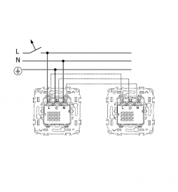 Schneider - Odace 2025 - prise 2P+T affleurante + chargeur USB-C 18W Power Delivery - blanc craie - Réf : S920042