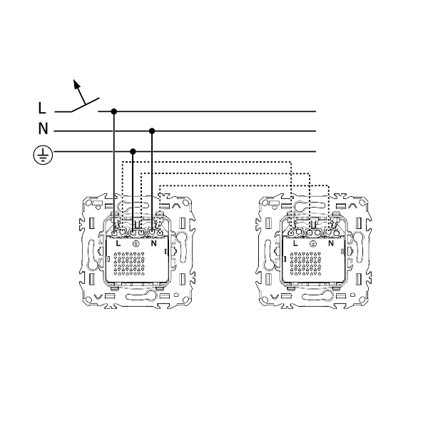 Schneider - Odace 2025 - prise 2P+T affleurante + chargeur USB-C 18W Power Delivery - blanc craie - Réf : S920042