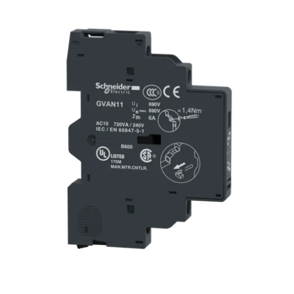 Schneider - Tesys GV - Contact Auxiliaire - 1O + 1F - Réf : GVAN11