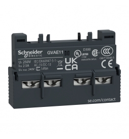 Schneider - Tesys GV - Contact Auxiliaire - 1 O + 1 F - Réf : GVAE11