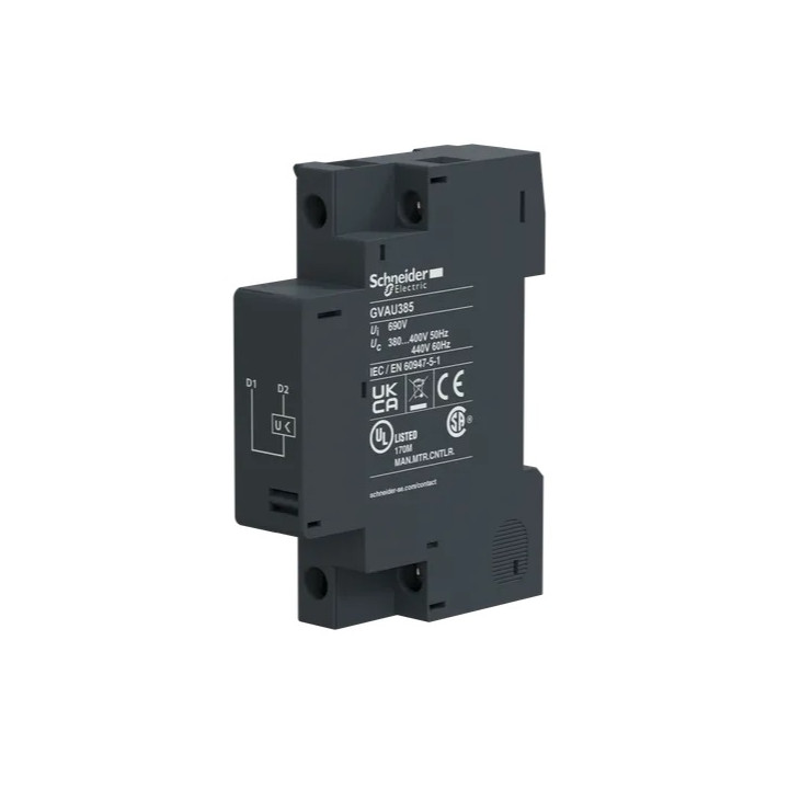 Schneider - Déclencheur à minimum de tension GVAU 380 à 400 V Ca 50Hz - Réf : GVAU385