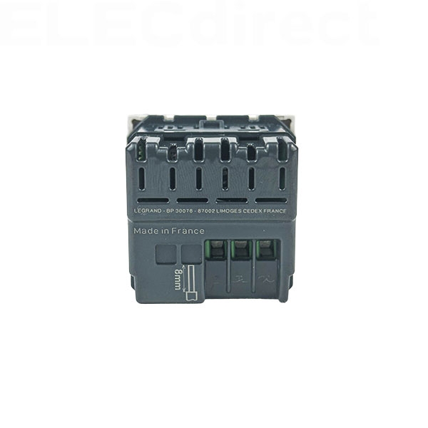 Legrand - Mosaic - Interrupteur variateur Mosaic universel - 2 fils sans Neutre - 125W LED - blanc - Réf : 078407A