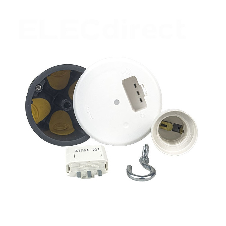 Legrand - Écobatibox - Kit point de centre DCL - BBC - Cloisons sèches - Réf : 089360L