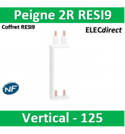 Schneider - Resi9 XP (Vis) Peigne vertical 2 rangées entraxe 125mm - R9PXV