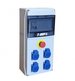 Digital - Coffret de Chantier 4 prises 2P+T + arrêt d'urgence - Réf : 31132