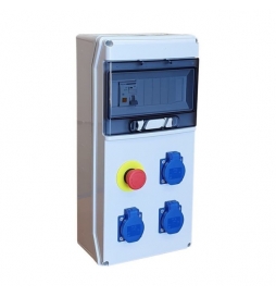 Digital - Coffret de Chantier 3 prises 2P+T + arrêt d'urgence - Réf : 31131