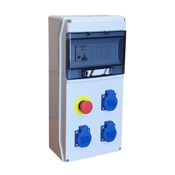 Digital - Coffret de Chantier 3 prises 2P+T + arrêt d'urgence - Réf : 31131