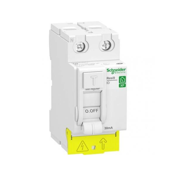 SCHNEIDER - Inter différentiel Resi9 XP 2P - 63A - 30ma - Type AC - Réf : R9PRC263