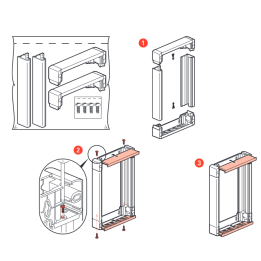 Legrand - Rehausse pour coffret Drivia 13 modules 2 rangées - Réf : 401372
