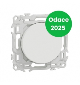Schneider - Odace 2025 - va-et-vient ou poussoir - 10AX - blanc craie - Réf : S920204