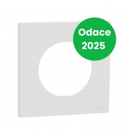 Schneider - Odace 2025 - plaque de finition 1 poste - couleur Blanc craie - Réf : S920702