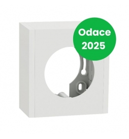 Schneider - Odace 2025 - boîte pour montage en saillie - 1 poste - couleur Blanc craie - Réf : S920762