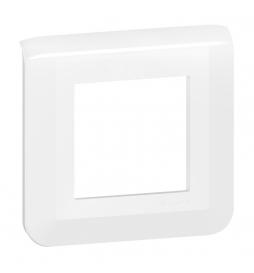 Legrand - Plaque de finition Mosaic 1 poste - 2 modules - EU - Réf : 277802L