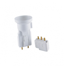 Legrand Batibox - LOT de 10 - Kit point de centre DCL BBC + Douille/Fiche SIB - Réf : 089377Lx10+11127x10