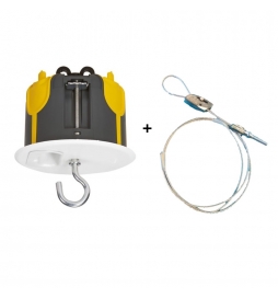 Kit point centre DCL BBC Legrand Batibox + Filin de sécurisation - Réf : 089377L + P03354