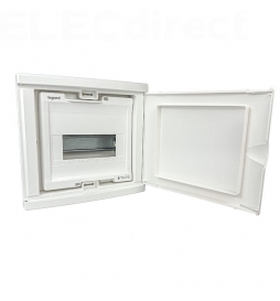 Legrand - Coffret modulaire mini encastré 1 rangée 6+2 modules 213x205x71mm - avec porte isolante blanc - Réf : 001410