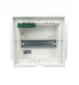 Legrand - Coffret modulaire mini encastré 1 rangée 6+2 modules 213x205x71mm - avec porte isolante blanc - Réf : 001410