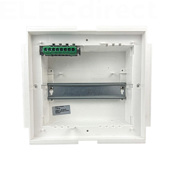 Legrand - Coffret modulaire mini encastré 1 rangée 6+2 modules 213x205x71mm - avec porte isolante blanc - Réf : 001410