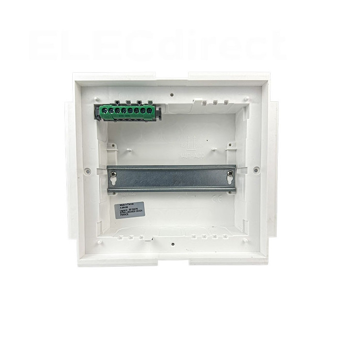 Legrand - Coffret modulaire mini encastré 1 rangée 6+2 modules 213x205x71mm - avec porte isolante blanc - Réf : 001410
