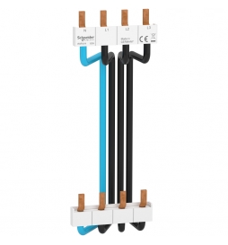 Schneider - Resi9 XP - peigne vertical 3P+N - entraxe 150mm - câbles préformés - Réf : R9PXV4