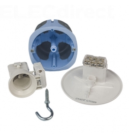 Eur'Ohm - KIT point de centre DCL encastré - Ø67 mm - avec douille DCL E27 - Réf : 53062