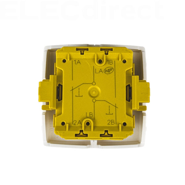 Legrand - Transformeur double 5 en 1 - interrupteur - va et vient - poussoir double - Saillie - Composable - Réf : 086120L