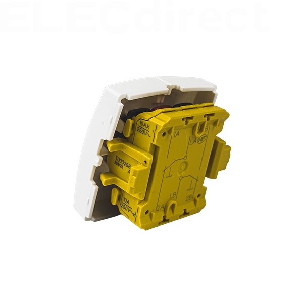 Legrand - Transformeur double 5 en 1 - interrupteur - va et vient - poussoir double - Saillie - Composable - Réf : 086120L