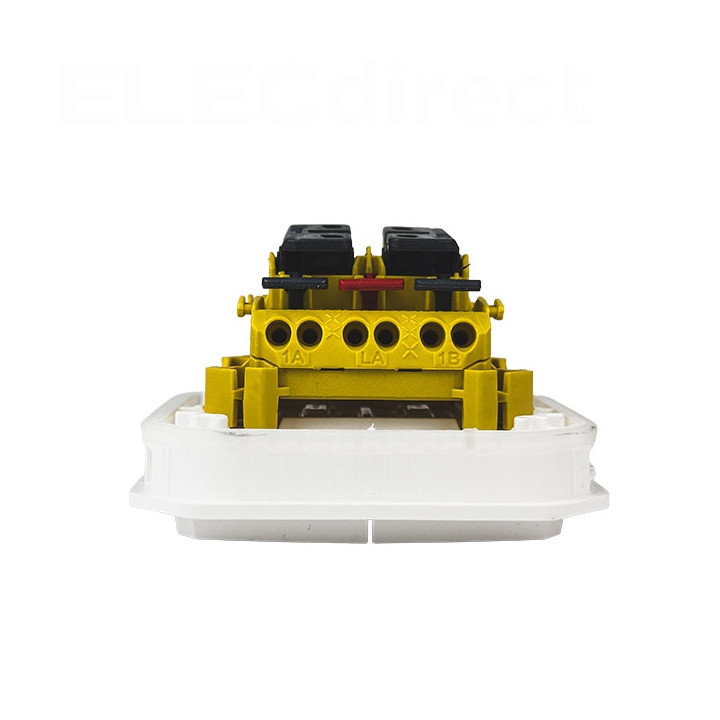 Legrand - Plexo - Commande double - 3 fonctions - composable - étanche - IP55/IK08 - Blanc - Réf : 069625L
