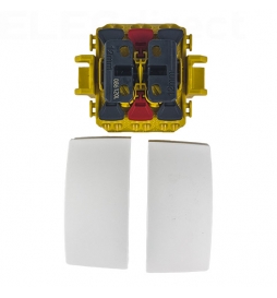 Legrand - Transformeur double 5 en 1 - interrupteur - va et vient - poussoir double - Saillie - Composable - Réf : 086120L