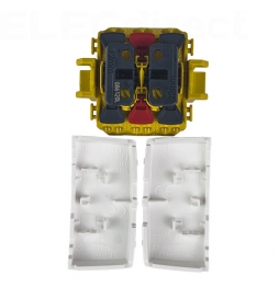 Legrand - Transformeur double 5 en 1 - interrupteur - va et vient - poussoir double - Saillie - Composable - Réf : 086120L