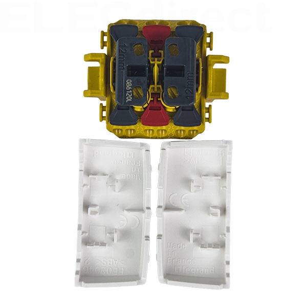 Legrand - Transformeur double 5 en 1 - interrupteur - va et vient - poussoir double - Saillie - Composable - Réf : 086120L