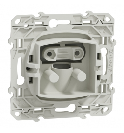 Schneider Odace - Sortie de câble Complète - Fixation VIS - Blanc - Réf : LOT1769