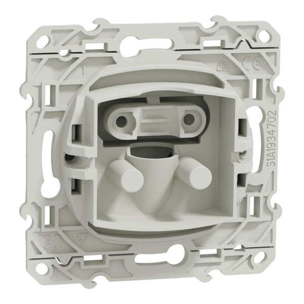 Schneider Odace - Sortie de câble Complète - Fixation VIS - Blanc - Réf : LOT1769