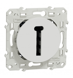 Schneider Odace - Conjoncteur en T + plaque - complet - Réf : S520496+S520702