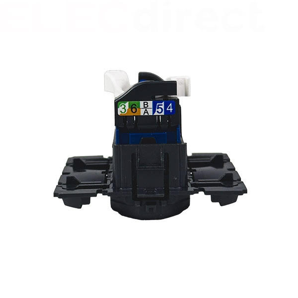 Legrand - Céliane 2024 - Prise RJ45 simple Cat.6 FTP complète noire - 1 poste - Réf : 080251 + CM0345 + CN0346 + CP0101